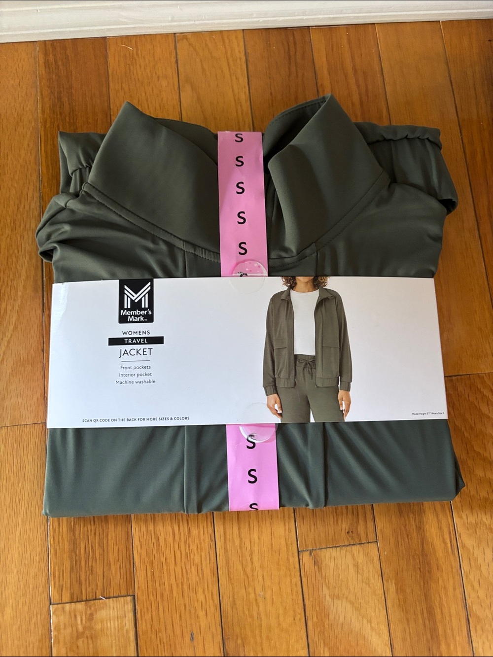 Member’s Mark Women’s Travel Jacket Green Size S NWT Lightweight
